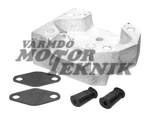 Anode block på sköld aluminium