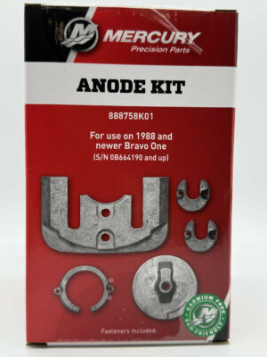 Anodsats komplett för salt/bräckt vatten (AL)