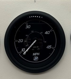 Fartmätare/trycklogg svart med svart ring